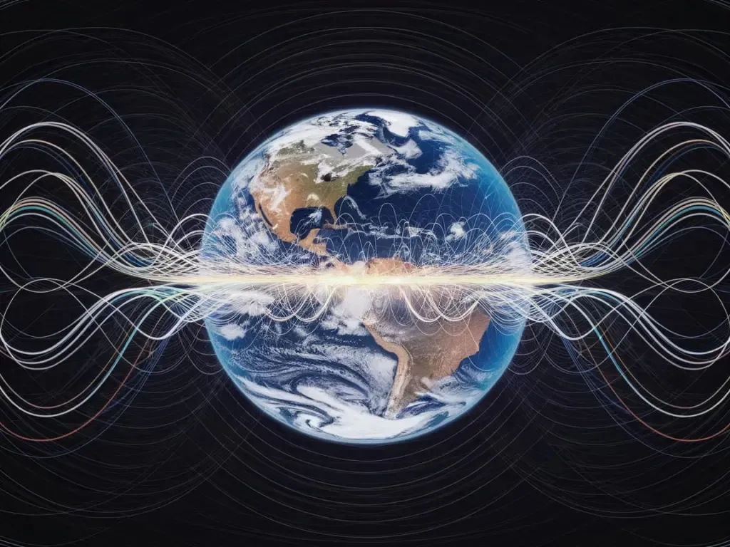 humans emf earth globe