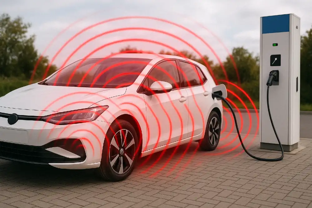 radiation produced by electric vehicles