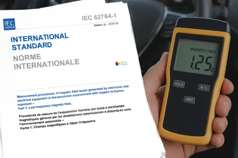IEC standards for measuring magnetic fields in cars