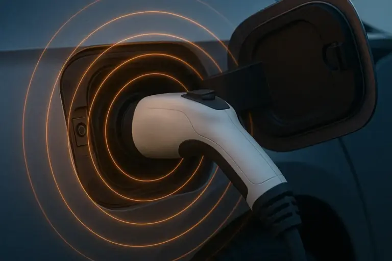 radiation from an electric car while charging